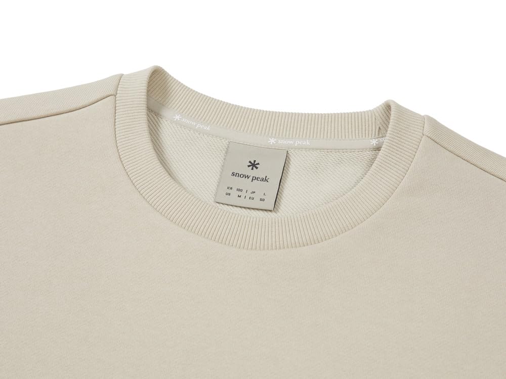 Snow Peak Land Pocket Sweatshirt Light Size XL GS-S25FMFHT60, Top, Sweatshirt, Men's/Women's, Beige,