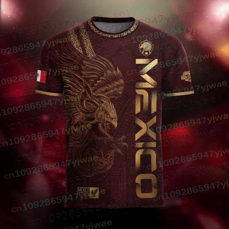 Maglia Calcio Giovanile Speciale Messico Uomo Donna Casual Sportiva Traspirante Top per Competizione Allenamento Magliette Estate Abbigliamento Uomo