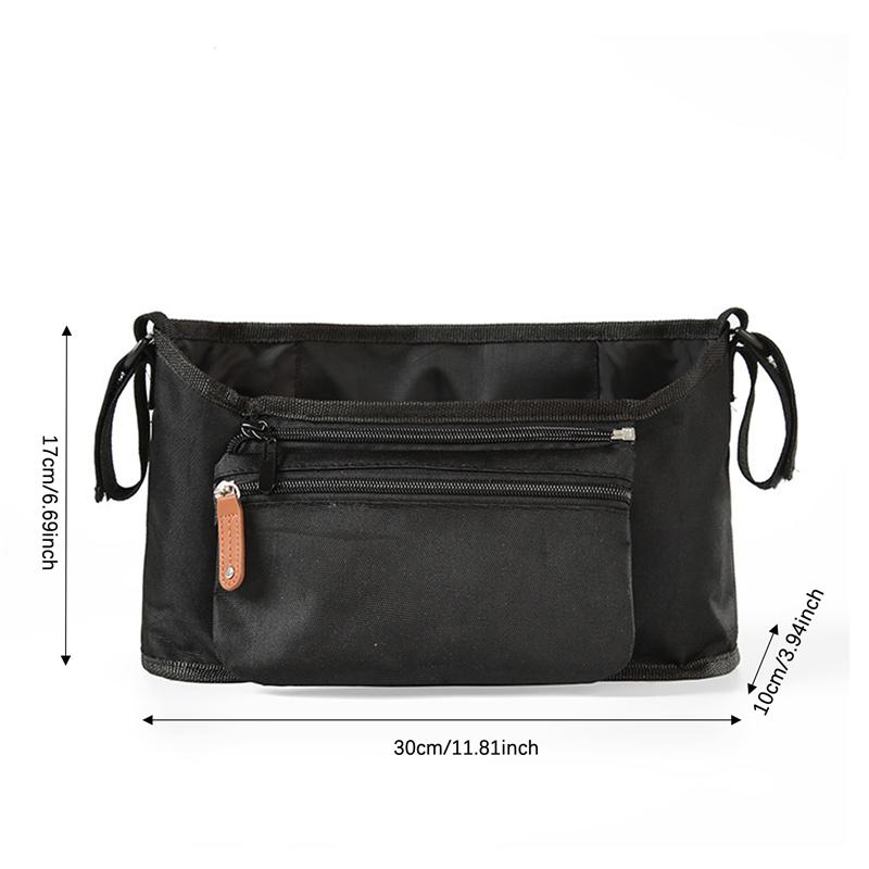 Taška na invalidní vozík, úložný prostor pro mobilitu, rukojeť na koloběžku, úložný prostor na rám chodítka, kabelky, závěsné tašky na dětský kočárek