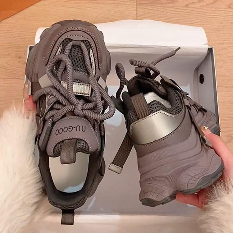 Fried Street Shows Little Daddy Shoes Women's Spring New Mesh Breathable Casual Shoes Sports Shoes