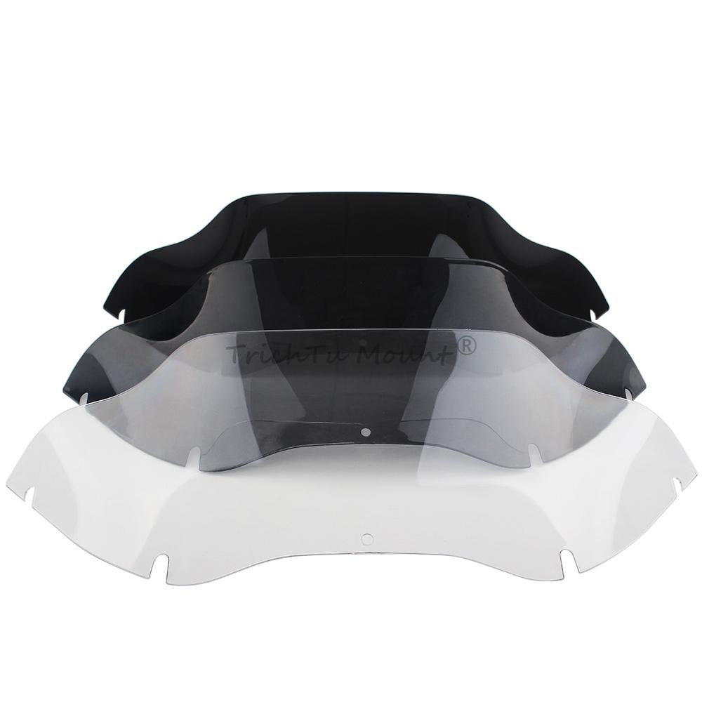 Motorcycle 9.5" Wave Windshield Fairing Deflector Cover Accessories For Harley Road Glide FLTR FLTRX Windshield Trim 1998-2013