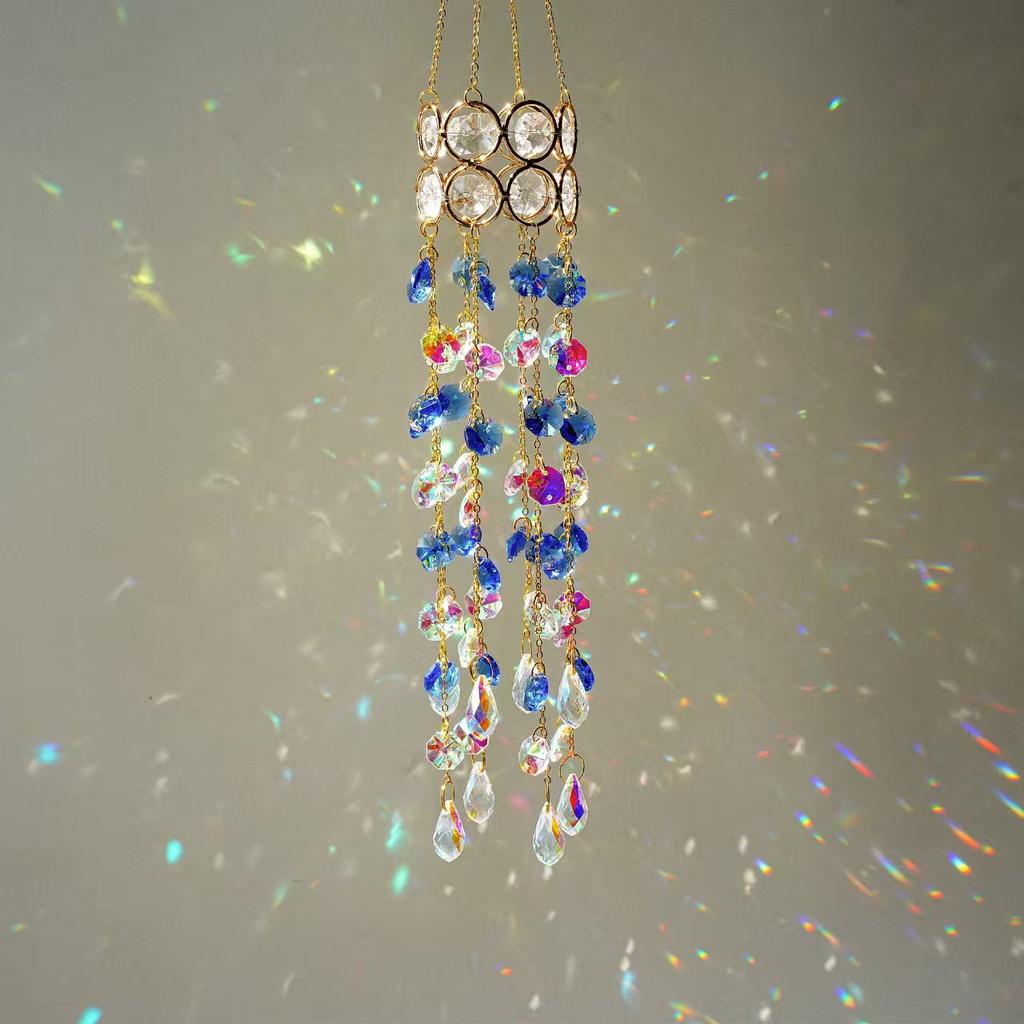 Závěsný Suncatcher Křišťálový Čakrový Parapet Zahradní Dekorace Suncatcher Duhový Výrobce Vitráž Venkovní Dekorace Dárky