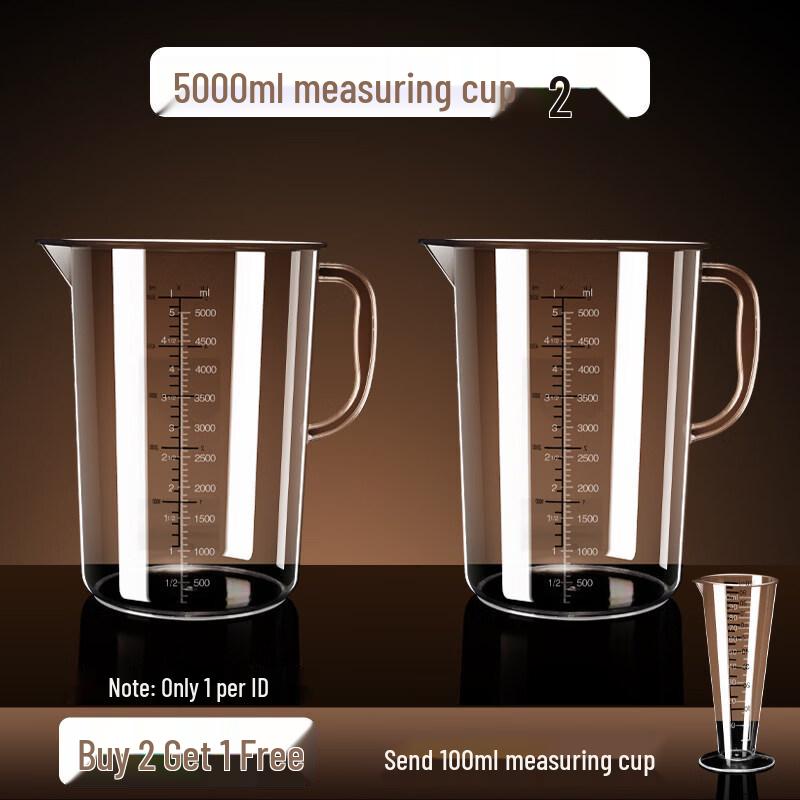 ZISIZ Commercial PC Acrylic Measuring Cup