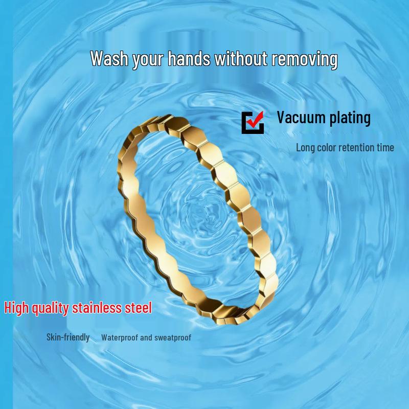 Honeycomb Titanium Steel Bracelet - Versatile European & American Design