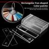 Nail Plate Template Plate Gel Polish Practice Making Manicure Rectangle Fake Nail Art Display Swatch UV Gel Nail Tips Color Card