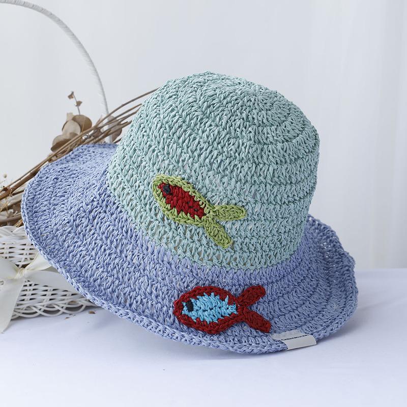 

New Three dimensional crochet sun hat bucket hat Mini chili peppers Sun Crochet Hat For Beach Travel Vacation handmade straw hat 56-58cm зірка