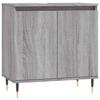 Bathroom Cabinet Gray Sonoma 58x33x60 cm Engineered Wood