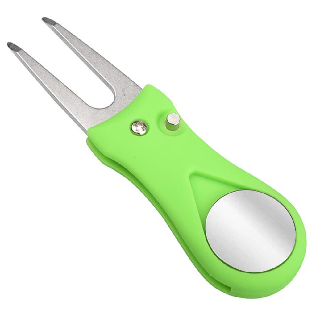 Foldable Golf Tool With Pop-up Button Magnetic Ball Marker Screwdriver Cordless