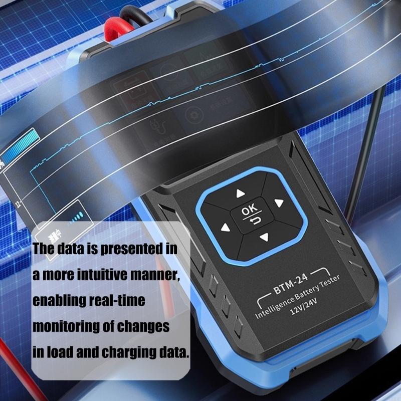 Intelligent Vehicle Battery Analysis Tool 2.4Inch Display 12V 24V Compatibility Professional Health Assessment China Mainland