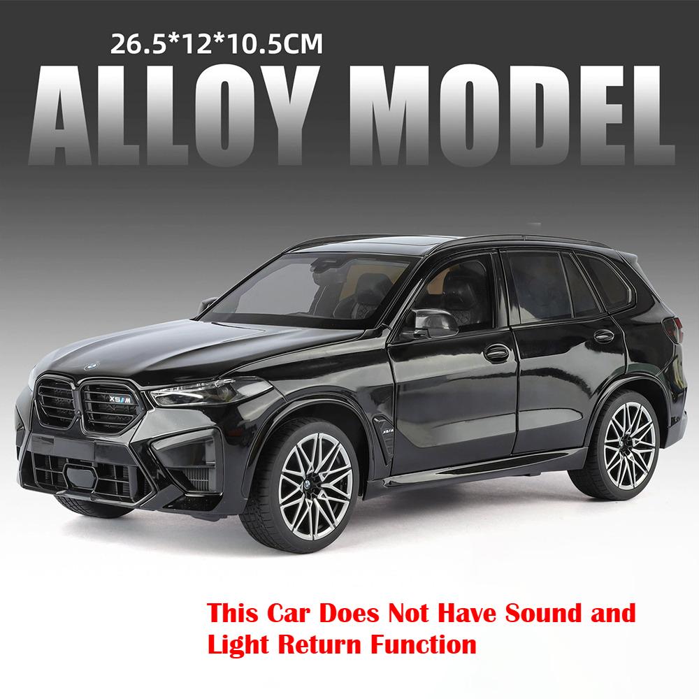 

1:18 X5M Land Cruiser LC300 Model Toy Cars Alloy Diecast Shock Absorption Doors Opened Front Wheel Steering Ornament Vehicles