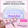 Rose Magnetic Nail Holder Stands Glowing Manicure Practice Training Display Stand Magnetic Press On Nail Practice Stands Salon
