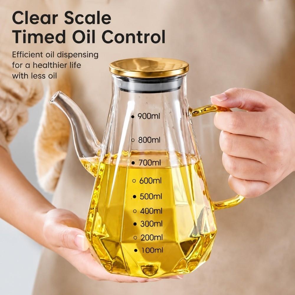 Cut texture Oil Pourer Leakproof Oil Container Kitchen tools Oil Dispenser Kitchen
