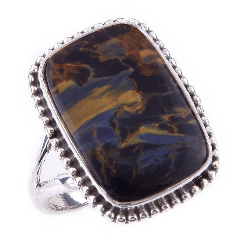 Natural Pietersite Gemstone Handmade 925 Solid Sterling Silver Ring Size 8 c2J95