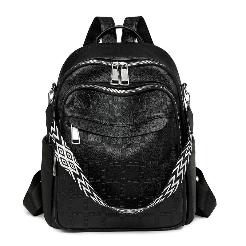 PU Backpack Multi-function Shoulder Bag Large Capacity Lightweight Women's Backpack