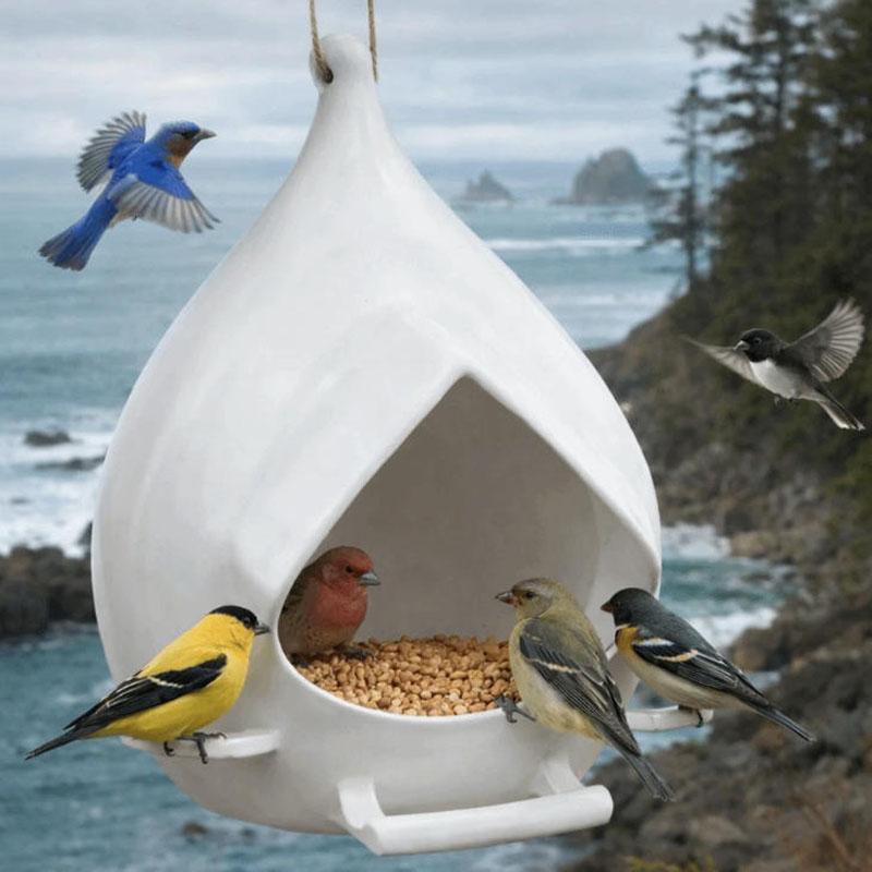 Hanging Wild Bird Feeder Waterproof Feeding Station Garden Bird Feeder Dispenser