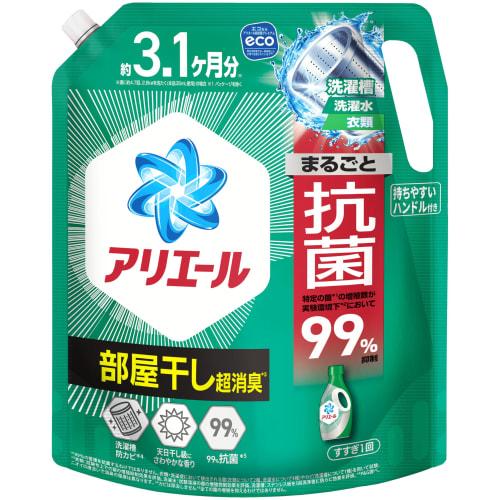 

Ariel Liquid Laundry Detergent, Super Antibacterial Premium, Indoor Drying, Super Deodorizing, Sun-Drying-Level Refreshing Scent, 2210g Large Capacity
