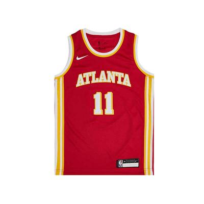 T-Shirt Kinder NBA Casual Sport Schnelltrocknend Buchstaben-Zahlen-Druck Atmungsaktives Kinder-Basketballtrikot Atlanta Hawks Trae Young 11 3Z2B7BZ2P-HAWYT
