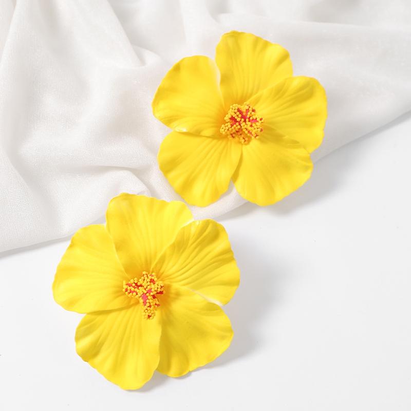 10Pcs Artificial Tropical Palm Leaves Fake Hibiscus Flower for Beach Table Decor Hawaiian Party Supplies Wedding Decoration Gift