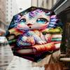 1pc Dragon Books Pattern Umbrella Design Automatic Opening and Closing Umbrella, High-quality Travel Umbrella,  C1128138