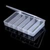 6 Grids Plastic Organizer Box with Dividers Craft Organizer Plastic Jewelry Organizer Box Small Parts Container Box