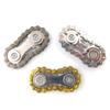 Cadena de bicicleta con engranajes de metal, juguete de descompresión con cadena para dedos