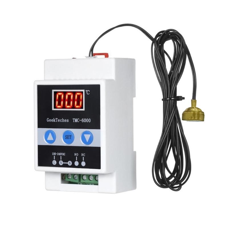 

ADC 110-240V Digital LED Temperature Controller TMC-6000 for Incubator Room Cooling Heating Waterproof Sensor Thermostat 1