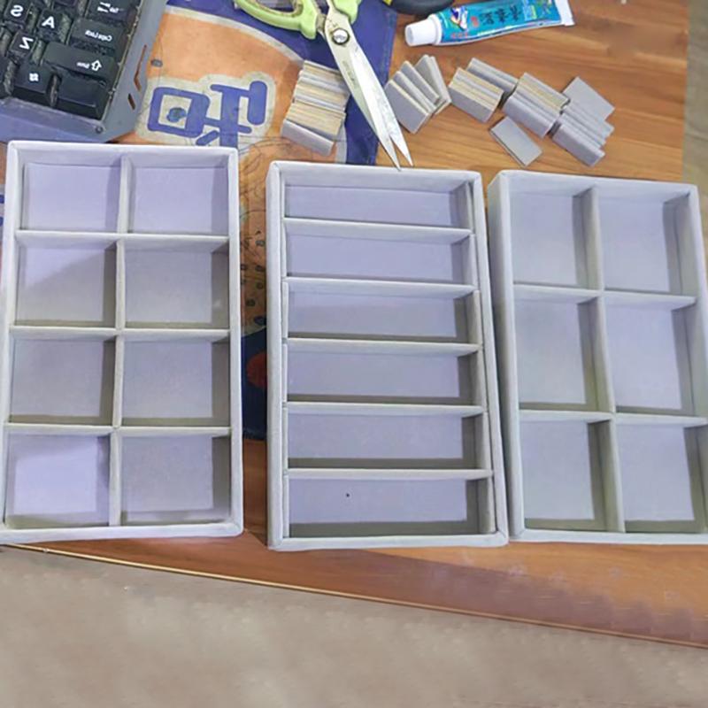 Velvet Jewelry Box Tray Storage Jewellery Holder For Ring Earrings Necklace Bracelet Display Box For Jewelry Classification Box