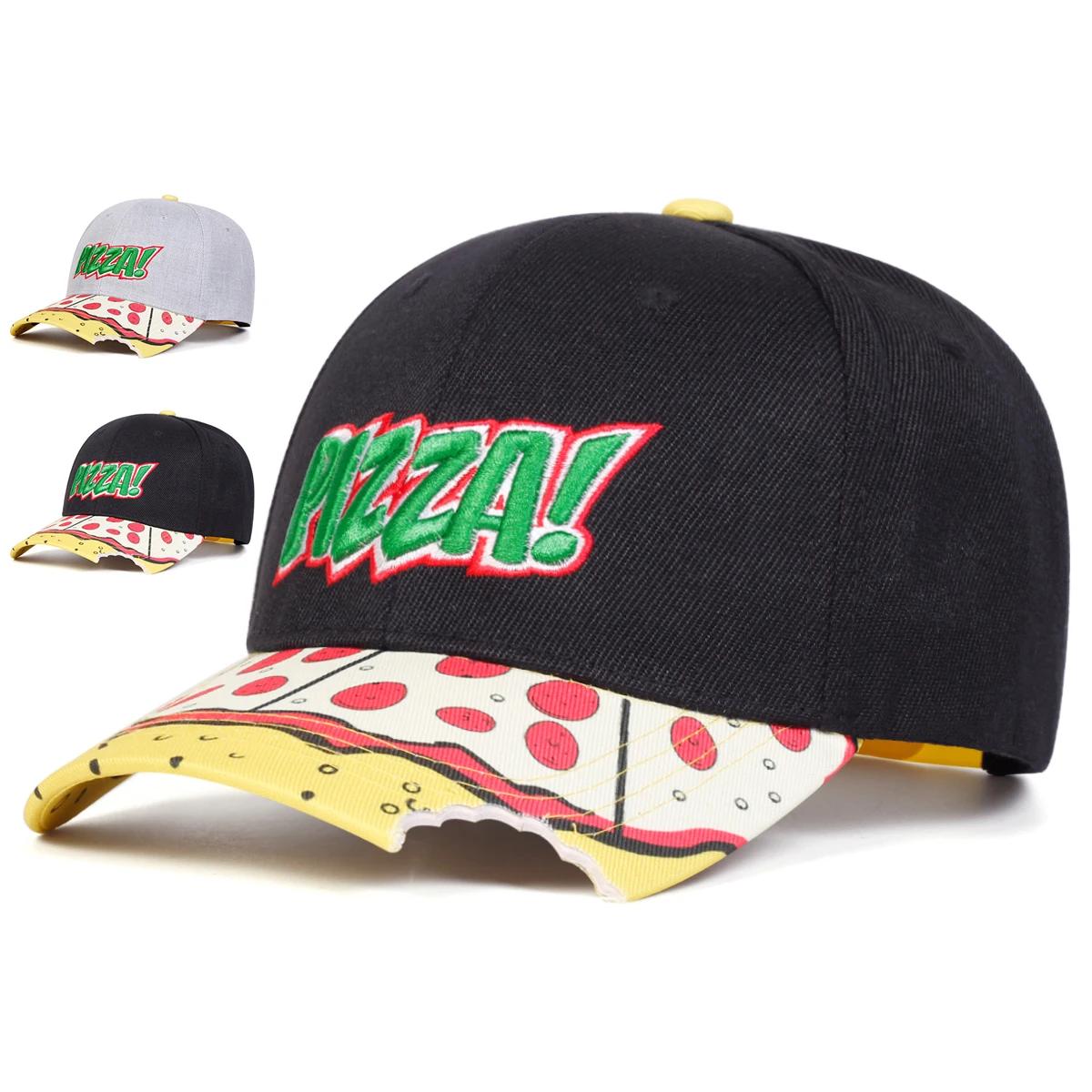 Yto Household Items Women's Pizza Letter Print Embroidery Baseball Caps Outdoor Use Adjustable Spring And Autumn Casual Sunscreen Hat For Men And