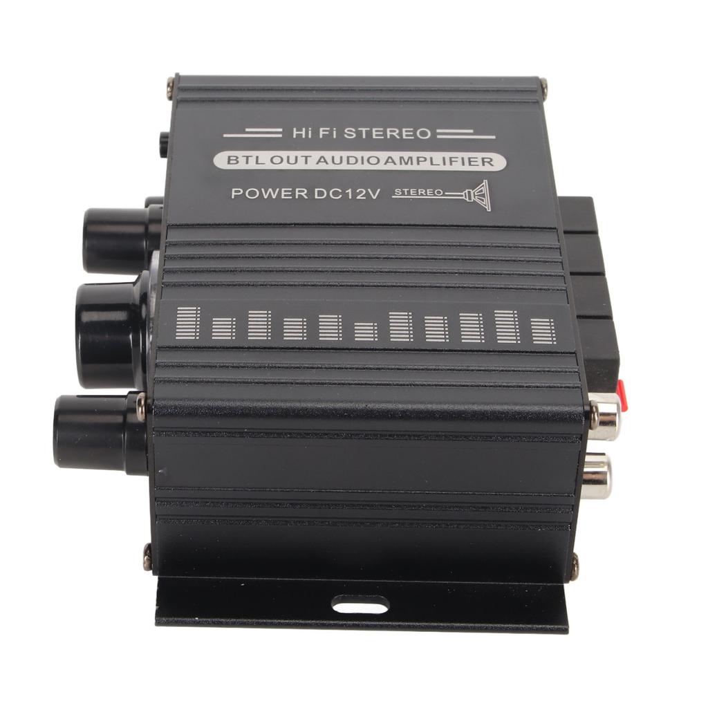 Bluetooth 5.0 Power Amplifier Clear Sound Quality Aluminium Alloy 20Hz To 20KHz 12V Universal for Car Home