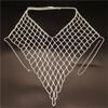 European And American Accessories Rhinestone Body Chain, Hollow Mesh Chest Jewelry Nightclub Party Sexy Female Body Chain