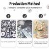 Tea Cup Pearl Painting Handmade DIY 5D Creative Ornaments Living Room Home Decoration Painting
