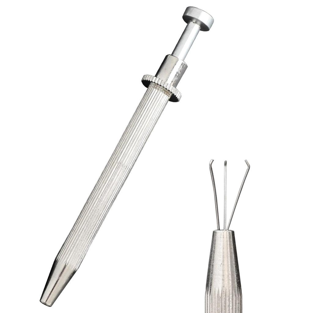 Diamond Holder Jewelry Claw Prong Gemstone Pick Up Tool 3/4 Prongs Stainless Steel Tweezer Catcher Jewelry Making Tools