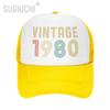 Mesh Cap Hat VINTAGE  Trucker Birthday for Unisex Women born All the people Retro Baseball Caps