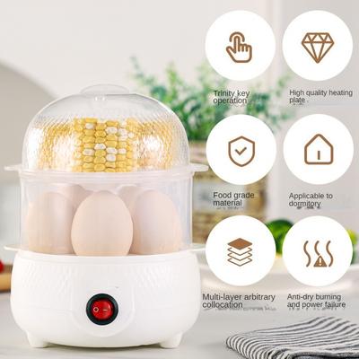 220V Electric Egg Boiler Anti Dry Burning Automatic Power-off Household Food Steamer for Breakfast  Multi Cooker