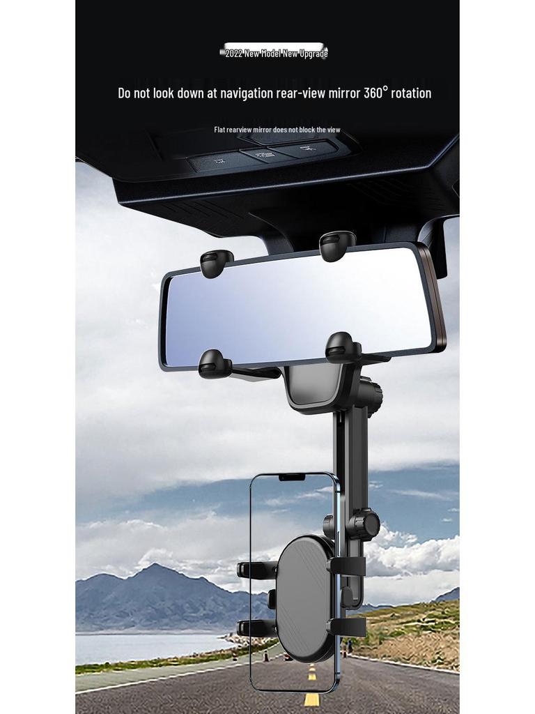 Universal Car Rearview Mirror Phone Holder – New Model