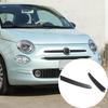Mattschwarze ABS-Frontstoßstange Oberer Kühlergrill Zierleiste für Fiat 500 2016-24