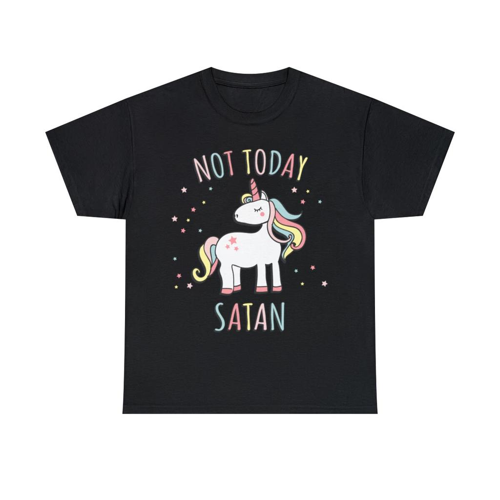Nicht heute Satan Einhorn Grafik T-Shirt, S-5XL