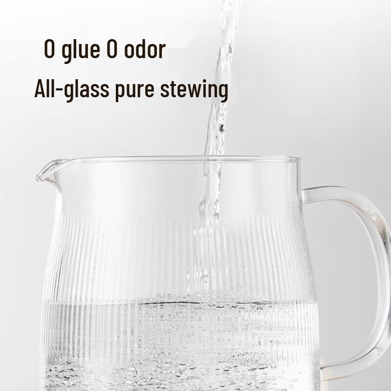 BEAR Ceainic inteligent pentru sănătate și ceai, din sticlă, 1.5L, priză CN (adaptor inclus)