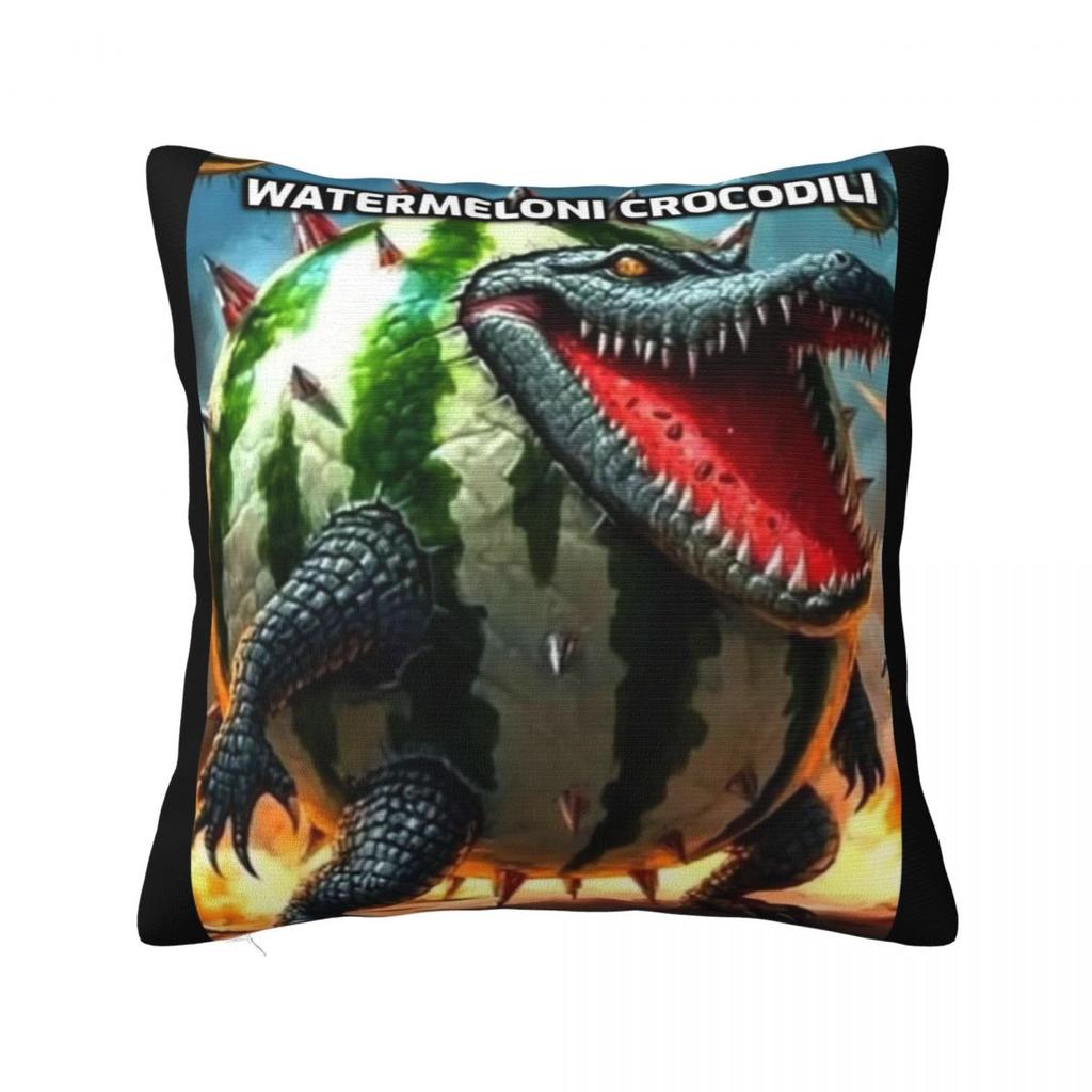 Bombardiro Crocodilo Tralalero Tralala Square Pillow Cases Italian Brainrot Cushion Covers Decorative Pillowcase for Home 18