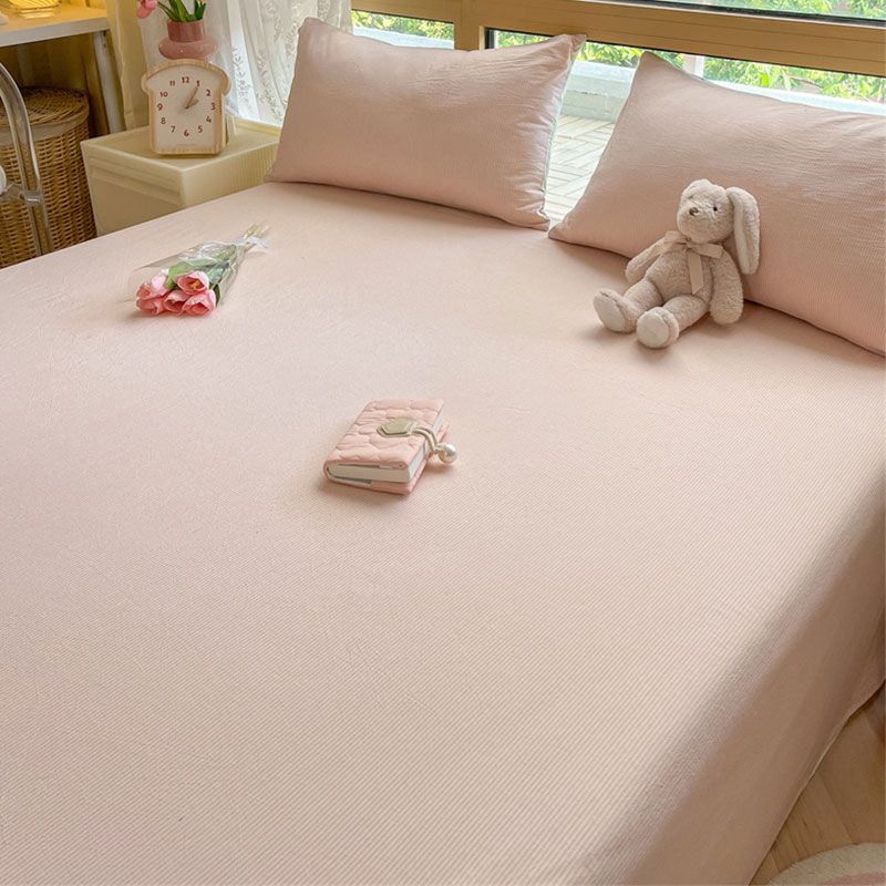 Ins Striped & Plaid Bed Sheet, Minimalist Bedding for Single Double Student Dorm and Home Use