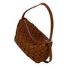 Woven Soft Leather Crossbody Bag Minimalist Chic Tote Daily Commute Urban Style