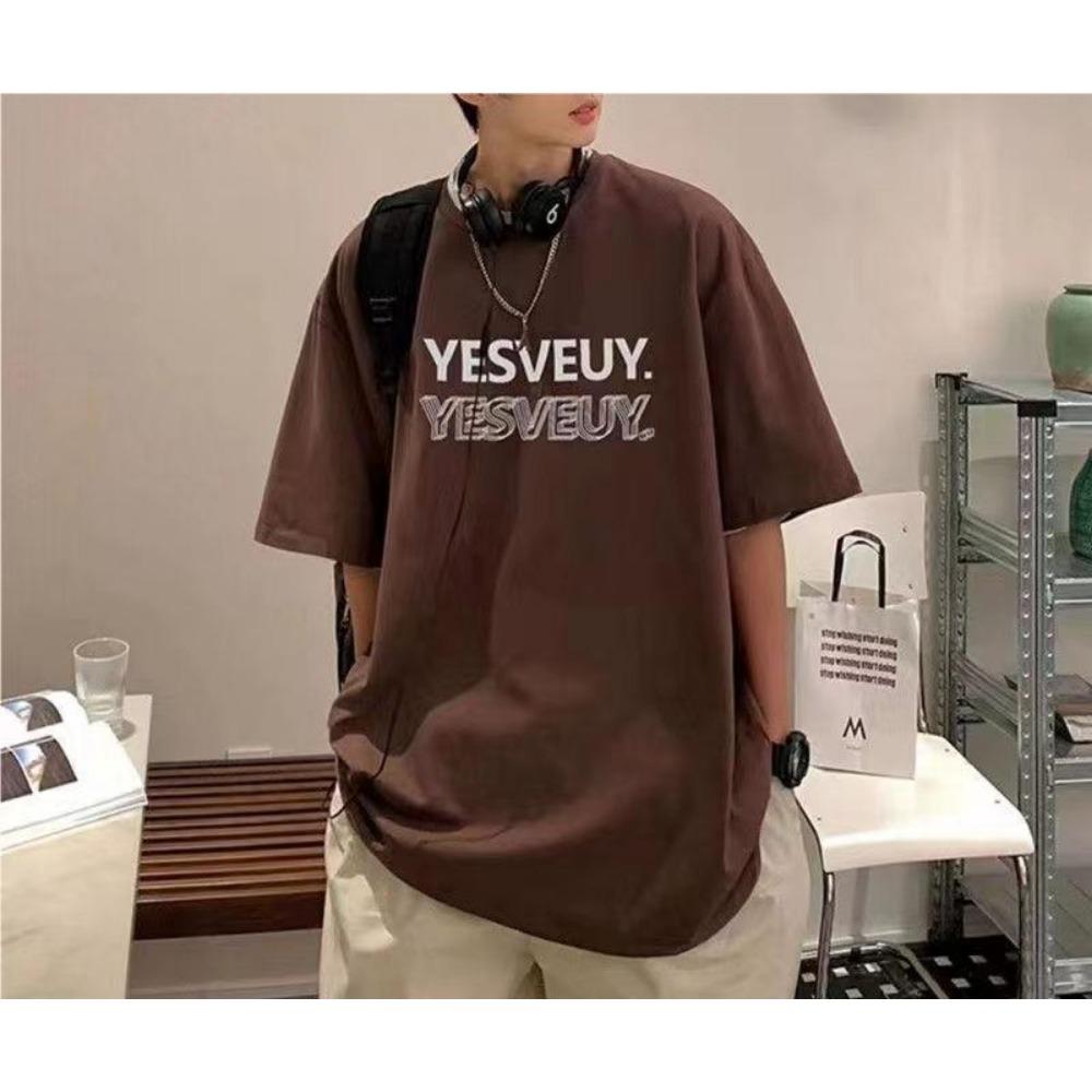 

Американская ретро футболка с короткими рукавами Мужская Летняя Новая Свободная Повседневная Ins Модный Бренд Топ с короткими рукавами Мужской Модный 3XL