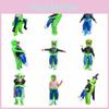 Costume d'Alien Gonflable pour Halloween avec un Design de Personnage de Dessin Animé Drôle de Couleur Verte