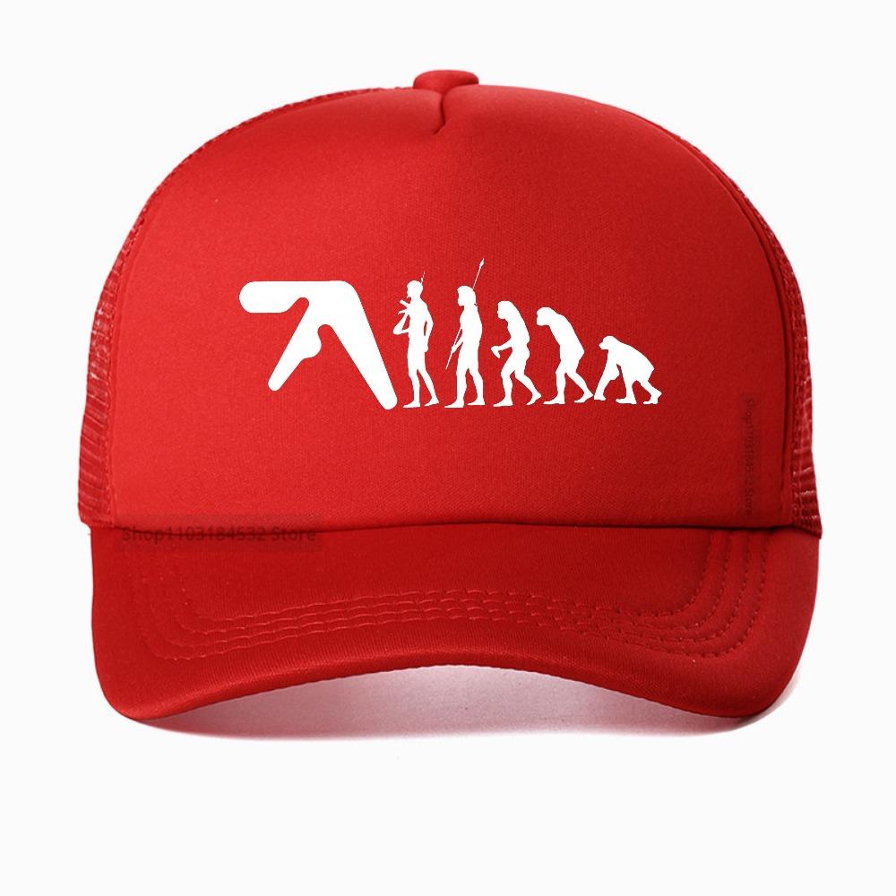 Aphex Twin print Graphic baseball cap Streetwear Aesthetic Harajuku Punk casual hat fashion Unisex mesh adjustable snapback hat Adjustable
