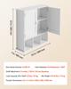 VEVOR Bathroom Wall Cabinet, 2 Doors & Adjustable Shelf, Over the Toilet Storage Medicine Cabinet Wall Mounted