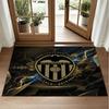 Valencia FC Design Crystal Velvet Rug Soft Decorative Mat for Bedroom Entrance