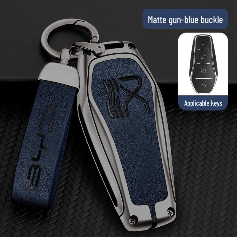 BYD Key Case Metal Shell: Anti-Lost Protection for Song PRO, Han, Tang, Song PLUS, Song MAX, Qin PRO Models.