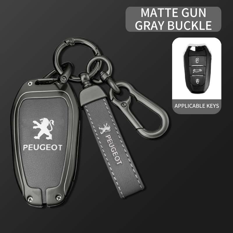 2026 Hot Car Sticker Zine Alloy Car Remote Key Case Shell Cover Protection Fob For Peugeot 308 408 508 2008 3008 4008 5008 Keyle