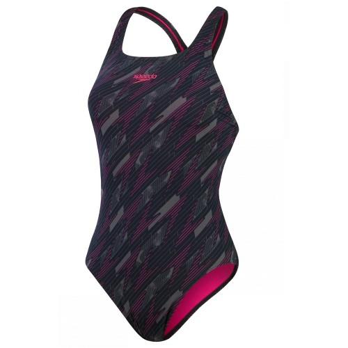 Speedo Womens/Ladies Hyperboom Medalist All-Over Print One Piece Swimsuit