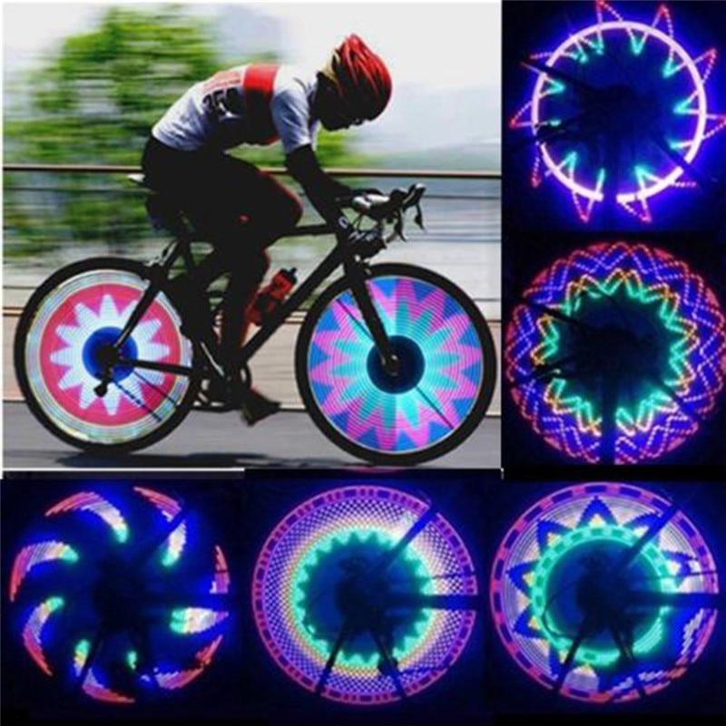 Fahrradlicht Fahrradradlicht Zweiseitig 16 LED-Licht Buntes Fahrrad-Warnlicht
